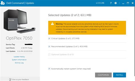 dell command update 64 bit